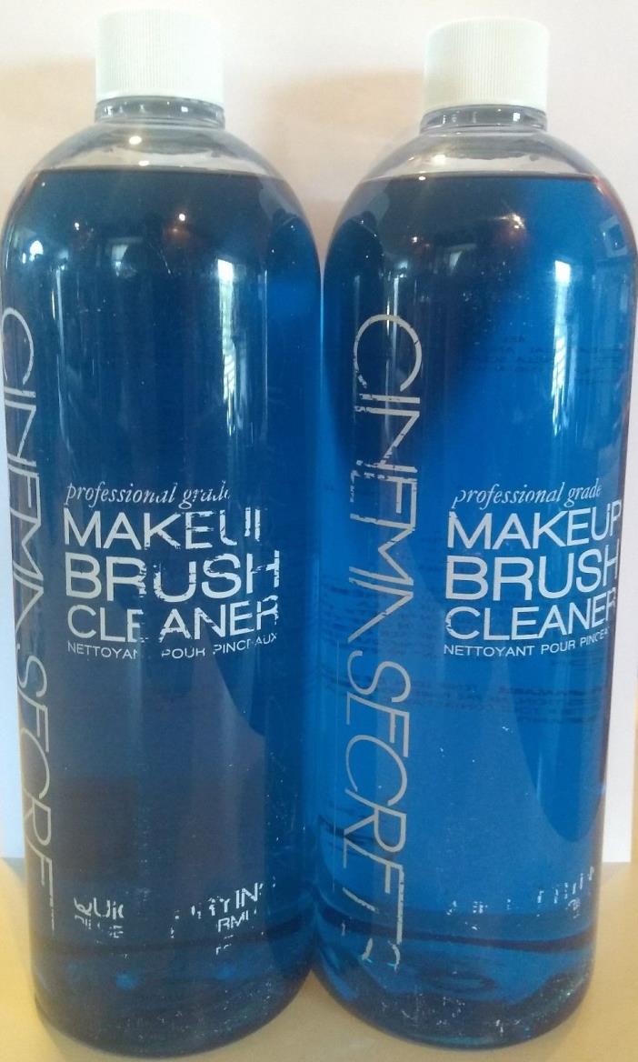 NEW 2 Pack Cinema Secrets Professional Grade MakeUp Brush Cleaner Pro Size BR004