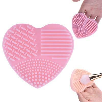 Colorful Heart Shape Clean Make up Brushes Wash Brush Silica Glove Scrubber Boar