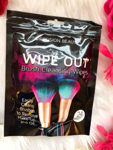 Wipe Out Make Up Brush Cleaning Wipes 24 Count Individually Wrapped