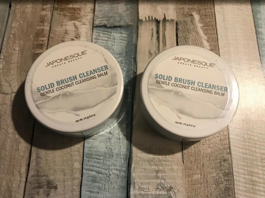 JAPONESQUE Solid Brush Cleanser, .5 Fl. Oz. LOT OF 2