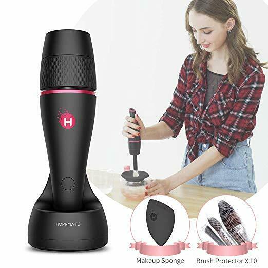 Makeup Brush Cleaner, HOPEMATE Electric Makeup Brush Spinner Dryer Cleaning Mach