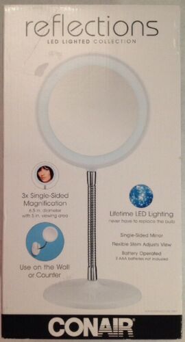 ConAir - Reflections LED Lighted Single-Sided Flexible Mirror | 3X Magnification