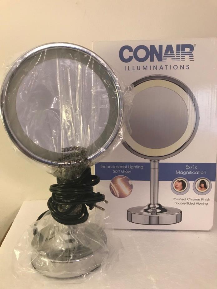 Conair Illuminations Lighted Makeup Mirror BE152W Never Used