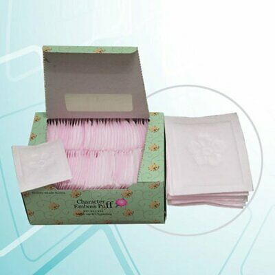 SoonSom Korea - Embossed Cotton Pads Made with 100% Natural Cotton 100pc Pink