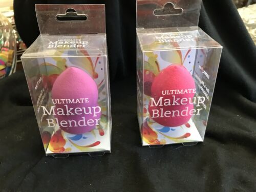 beauty tools ultimate makeup blender cosmetic sponge Set Of 2 Pink & Purple