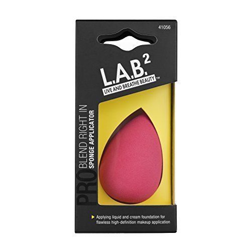 L.A.B. 2 Lab Blend Right IN Sponge Makeup Applicator Teardrop