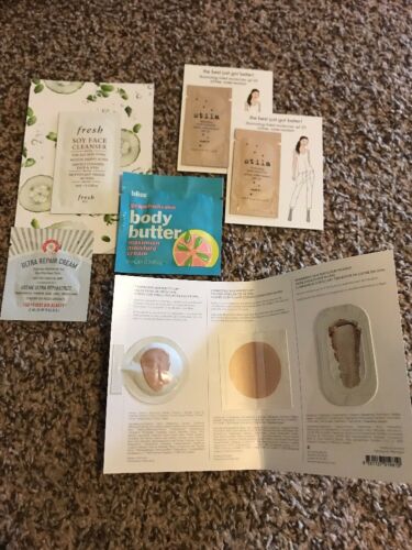 LUXURY Makeup & Skincare Samples - LOT OF 8 - Fresh Stila Becca First Aid Bliss