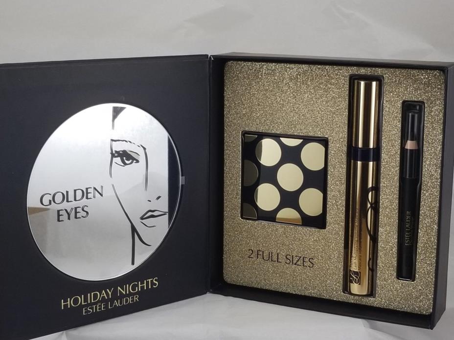 Estee Lauder Golden Eyes Gift Set Sumptuous Extreme Mascara Full Size! Free Ship
