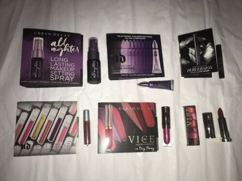 Urban Decay 6 Deluxe Samples All Nighter Primer Potion Vice Lipstick Mascara Lot