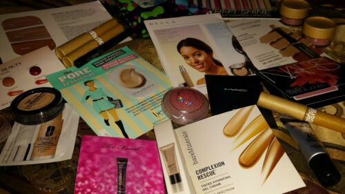 Lot of 25 designer makeup samples. M.A.C, two faced, Clinique, smashbox and more