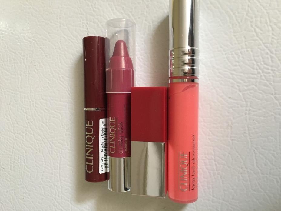 Lot of 4 Clinique Lip Cosmetics