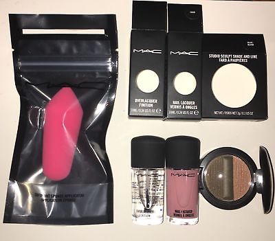 MAC Lot Nail Lacquer, Soft Point Sponge Applicator , Studio Sculpt NIB