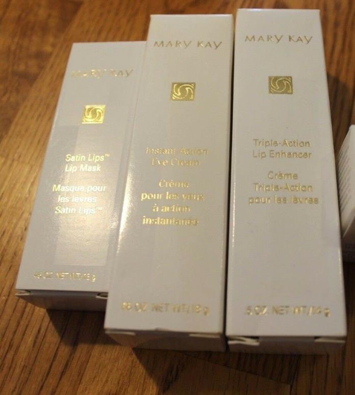 Lot Mary Kay Lip Enhancer Eye Cream Satin Mask 2531 1168 1426 NEW in box