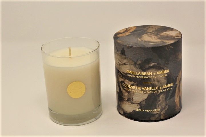 Simply Indulgent Scented Candle - Vanilla Bean and Amber