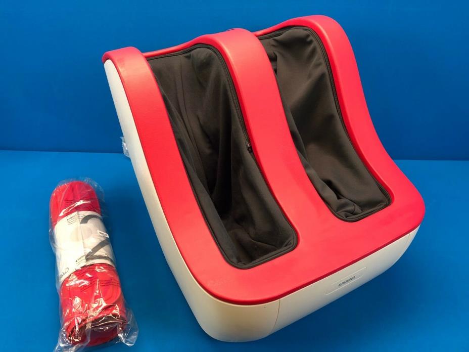 Kahuna Massage Chair 3D 888 Slim Beauty Calf & Shiatsu Foot Massager Red