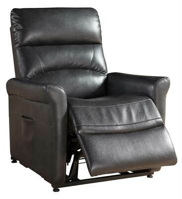 Contemporary Power Reclining Lift Chair in Charcoal [ID 3516295]