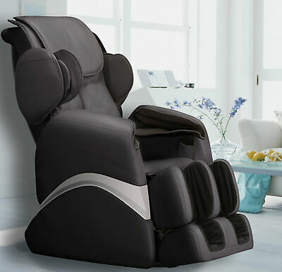 iComfort Faux Leather Zero Gravity Massage Chair with Ottoman