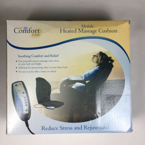 Comfort Ease Mobile Heated Massage Car Cushion  Comes with box