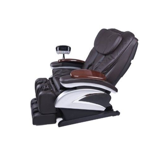 New Brown Electric Full Body Shiatsu Massage Chair Recliner Heat Stretched Rest