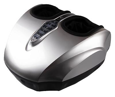 Deluxe Shiatsu Deep Kneading Full-Foot Massager - Silver and Black