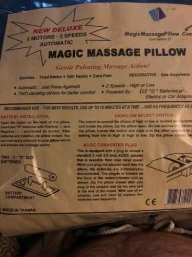 Magic Massage Pillow Navy Blue