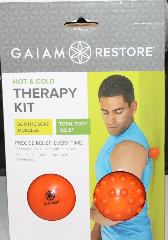 GAIAM RESTORE HOT & COLD THERAPY KIT 2 BALLS SMOOTH TEXTURED INSTRUCTIONS