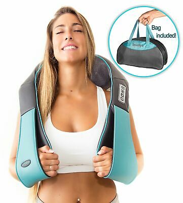 Shiatsu Back Neck and Shoulder Massager with Heat - Deep Tissue 3D Kneading Pill