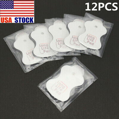 12 PCS Electrode Replacement Pads for Omron Massagers Elepuls Long Life Pad