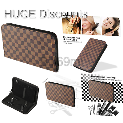 Anself PU Leather Hair Scissor Case Bag Hairdressing Barber Holster Pouch Hol...