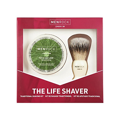 Men Rock Sicilian Lime Shave Cream and Brush â€“ The Life Shaver Shaving Cream a