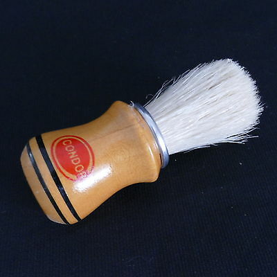 Vintage CONDOR Shaving Brush Wood Handle ~ Made in Brazil