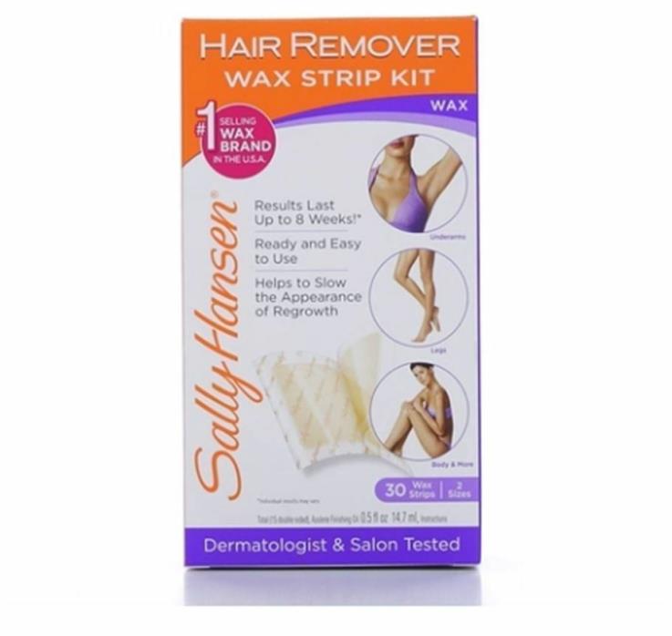 Sally Hansen Hair Remover Wax Strips for Body, Legs, Arms - Bikini,1 kit
