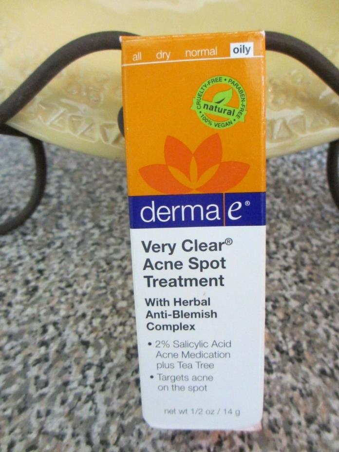 Derma E Very Clear Acne Spot Treatment 14g Exp 5/19