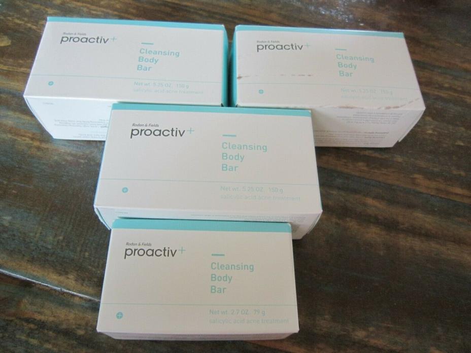 4 Proactiv Salicylic Acid Acne Treatment Cleansing Body Bar 5.25 Exp 2016 Travel