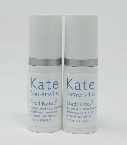 2x Kate Somerville EradiKate Salicylic Acid Acne Treatment 0.33 oz Ea Exp 05/20