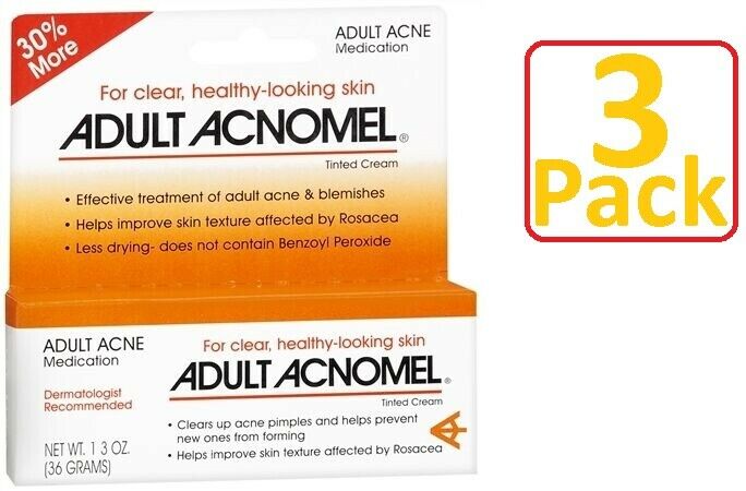 Acnomel Adult Acne Medication 1.3oz Always FRESH! - 3 Pack