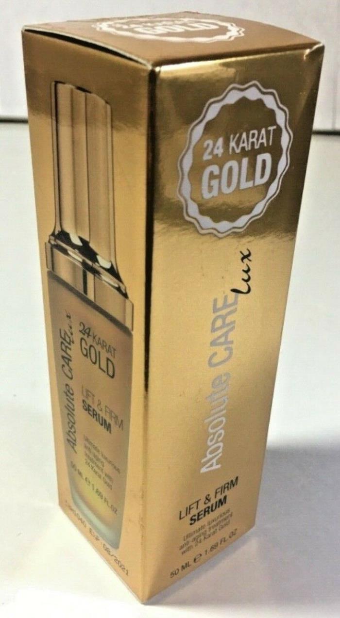 1-Day Ship! New Sealed Absolute Care Lux 24 Karat Gold Lift & Firm Serum 50ml