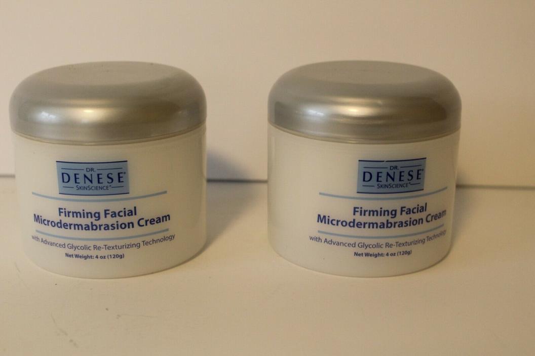 LOT OF 2 - Dr. Denese Firming Facial  Microdermabrasion Cream 4 OZ New Sealed