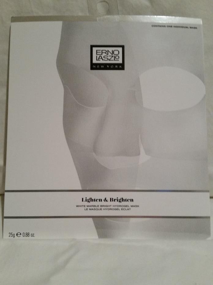 Authentic:Erno Laszlo White Marble Bright Hydrogel Mask NIB RV$15 - Free Samples