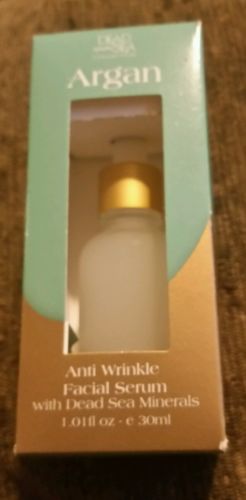 Dead Sea Collection- Argan Anti Wrinkle Facial Serum. 1.01 fl oz,  NEW in BOX