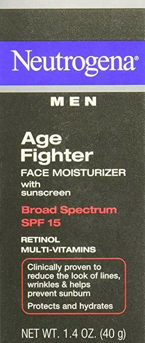 Neutrogena Men Age Fighter SPF 15 Face Moisturizer 1.4 oz Anti Wrinkle Oil Free