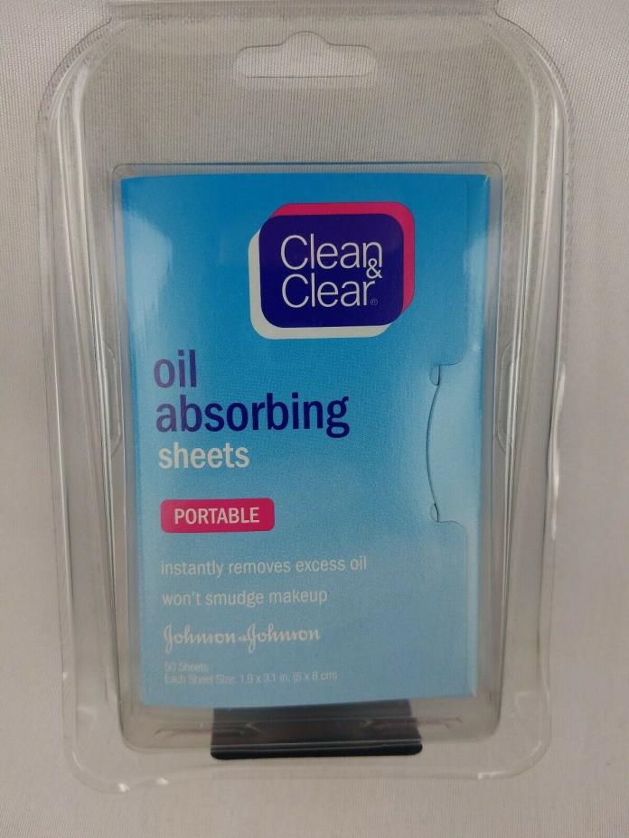 CLEAN & CLEAR OIL ABSORBING SHEETS, 50 CT (4 PACK)