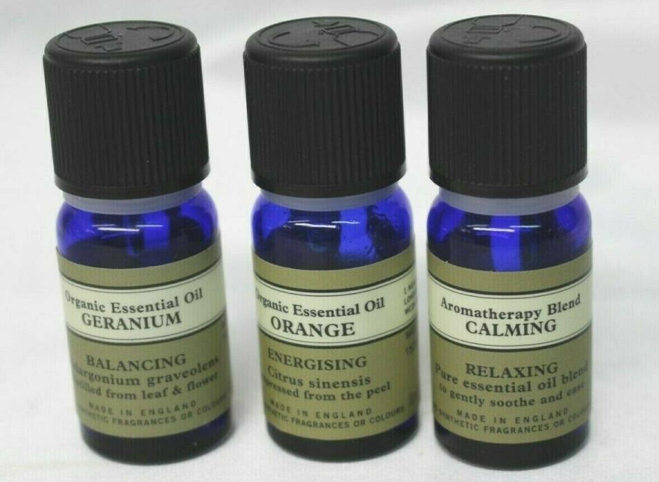 Neal's Yard Remedies NYR  3 items:Essential Oil -Orange-Geranium-Calming