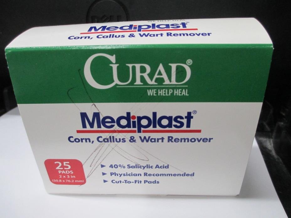 Curad Mediplast-Corn, Callus, and Wart Remover, 25/box Exp 09/2018