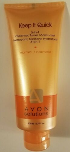 Avon Keep It Quick 3-in-1Cleanser, Toner, Moisturizer normal skin Size 6.7 fl oz