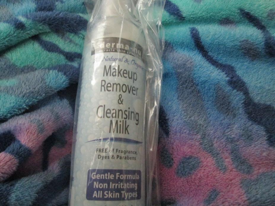 All Natural Makeup Remover & Cleansing Milk 8 oz by Derma-nu for all skin types