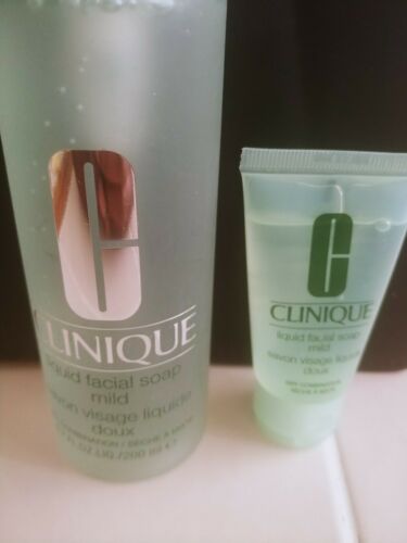 Clinique Liquid Facial Soap Mild Dry Combination 6.7 oz /200ml NEW & FRESH+ 1 oz