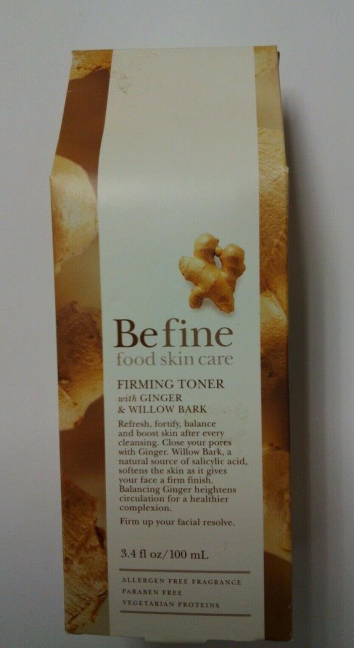 Befine skin food based firming toner ( Ginger & Willow Bark )