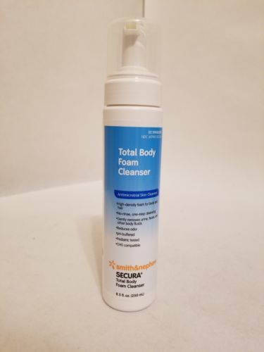 Secura Total Body Antimicrobial Foam Cleanser - 8.5 Ounce Bottle - Ex 9/20