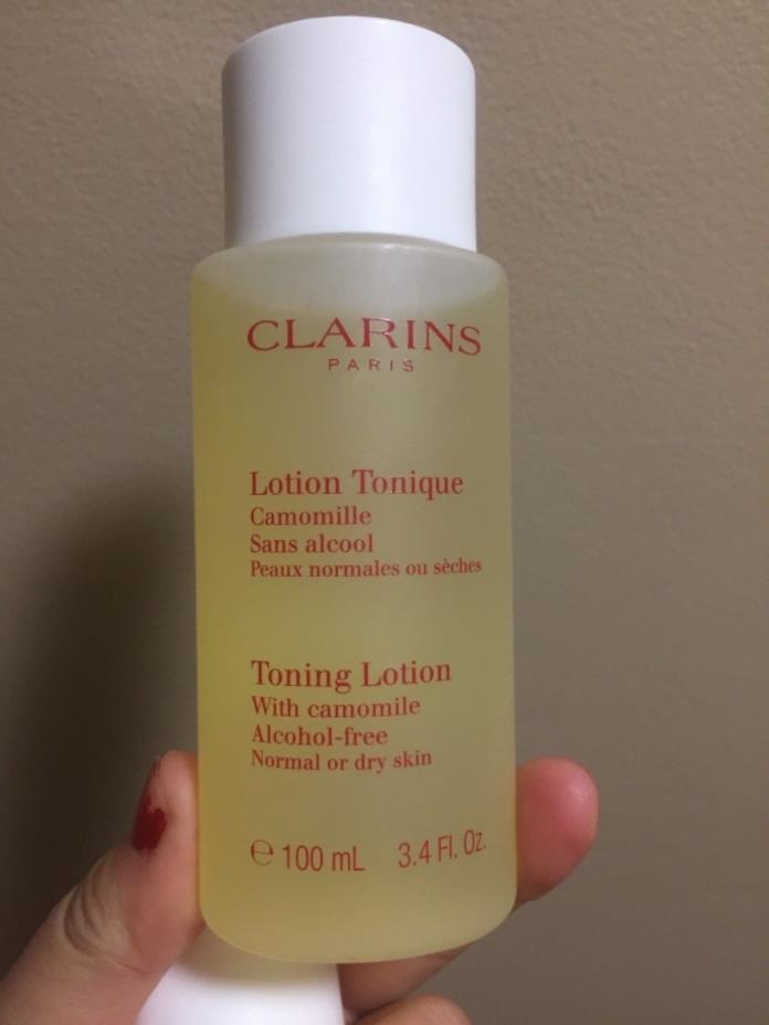 New Clarins Toning Lotion with Camomile Alcohol Free 3.4oz 100ml for dry skin